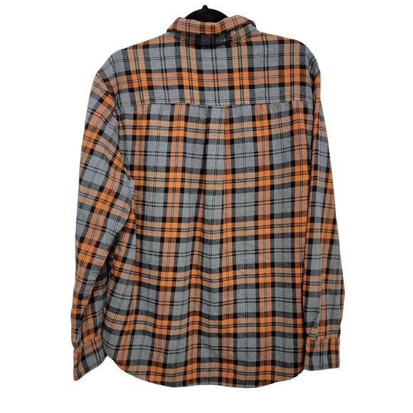 Magellan Hunt Gear Orange Plaid Shirt Medium Mag Wick 694 - Picture 2 of 10